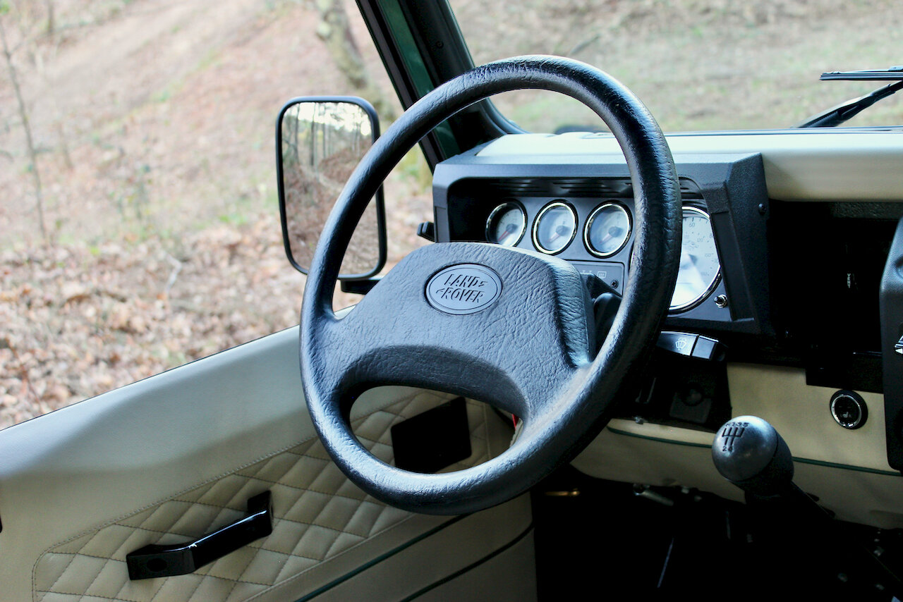 Restomod 1993 Land Rover Defender Wants To Be One With The Woods