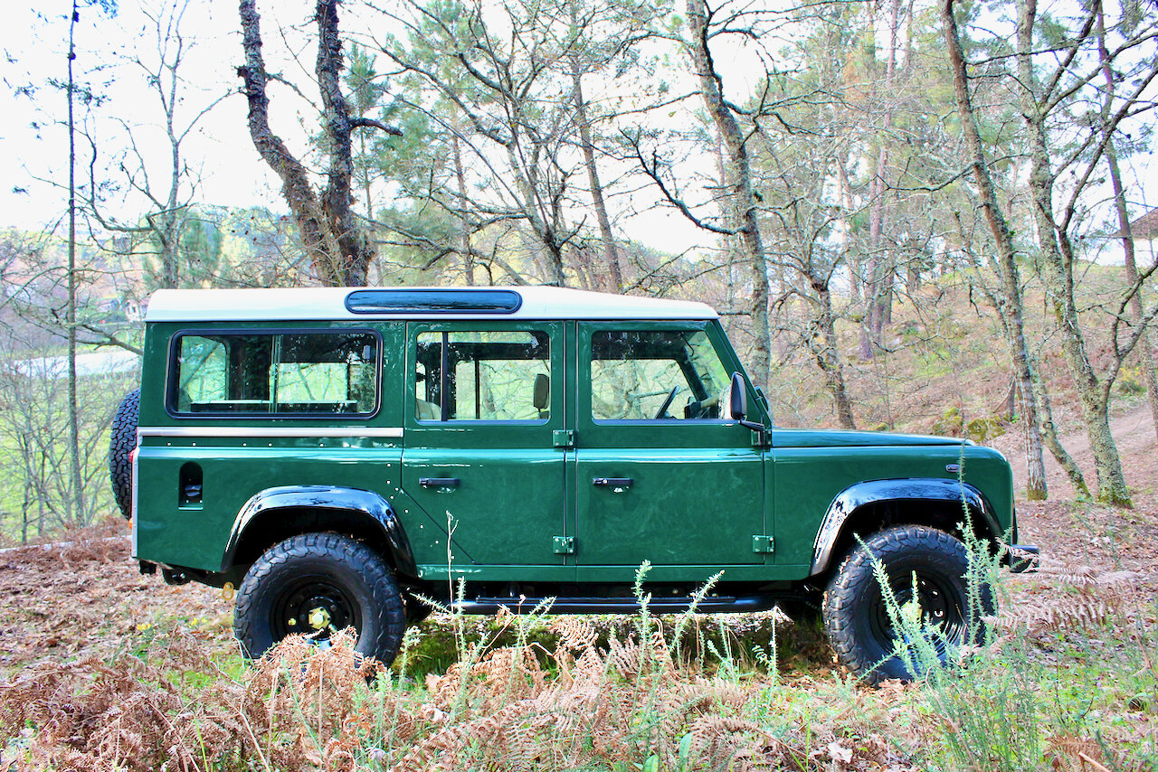 Restomod 1993 Land Rover Defender Wants To Be One With The Woods