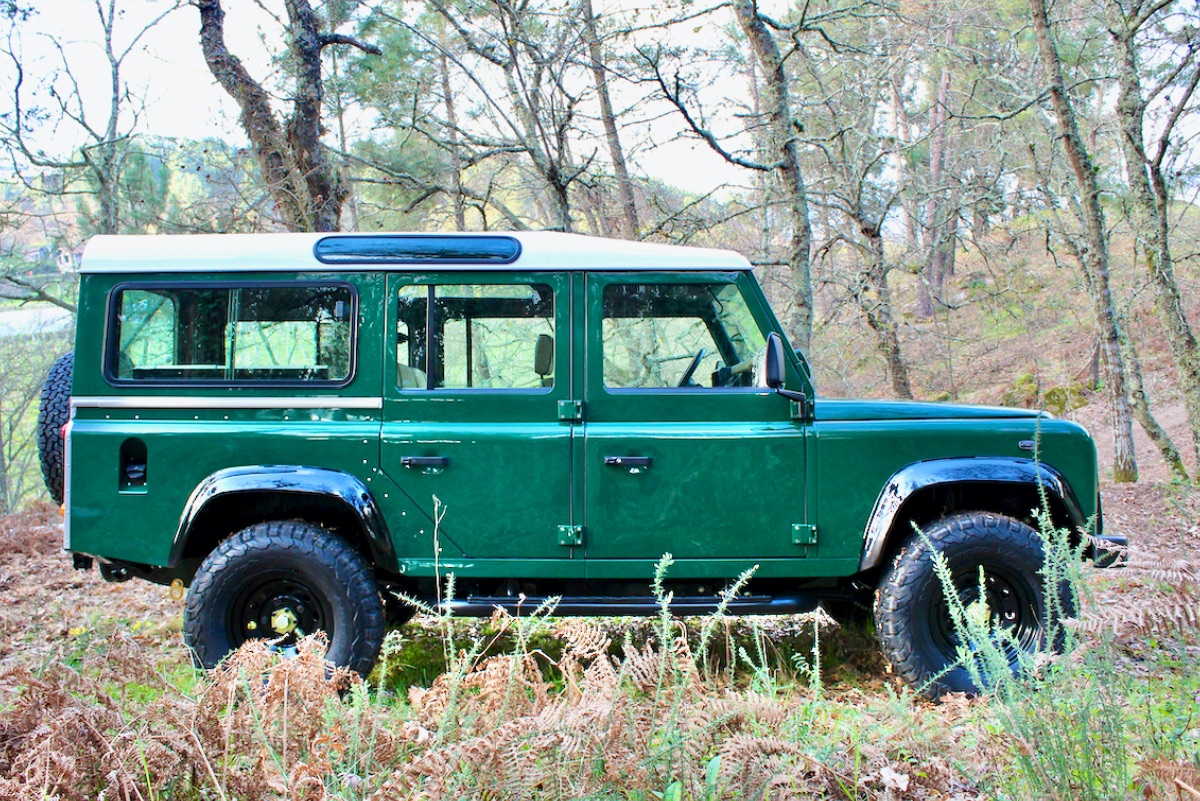 Restomod 1993 Land Rover Defender Wants To Be One With The Woods
