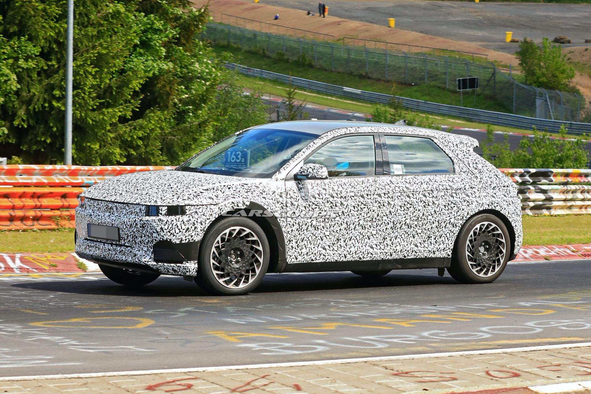 New Spy Photos Of The 2021 Hyundai 45 Retro Electric Compact Crossover