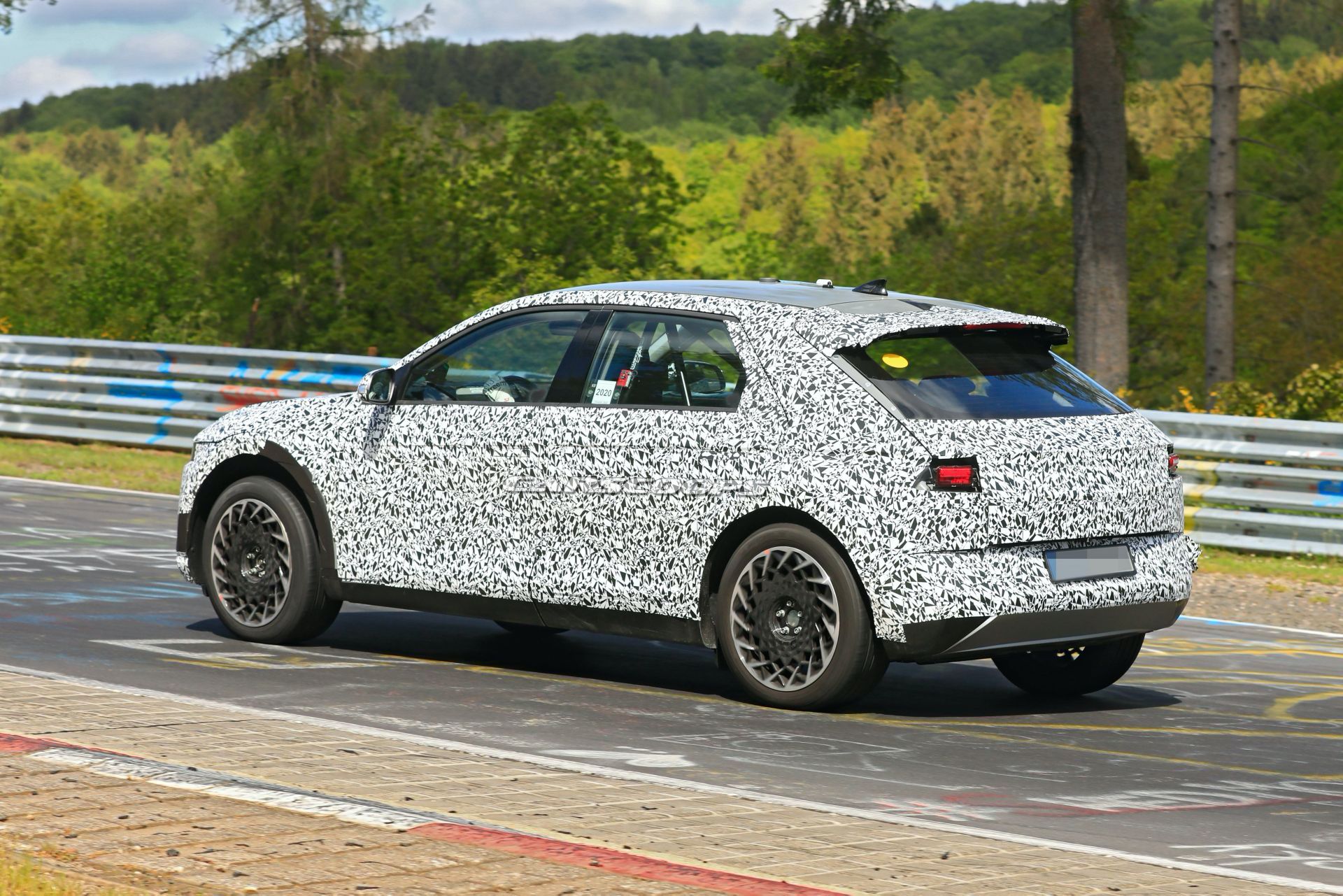 New Spy Photos Of The 2021 Hyundai 45 Retro Electric Compact Crossover