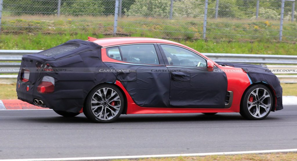  Watch The 2021 Kia Stinger GT Hustle Its Way Around The Nurburgring