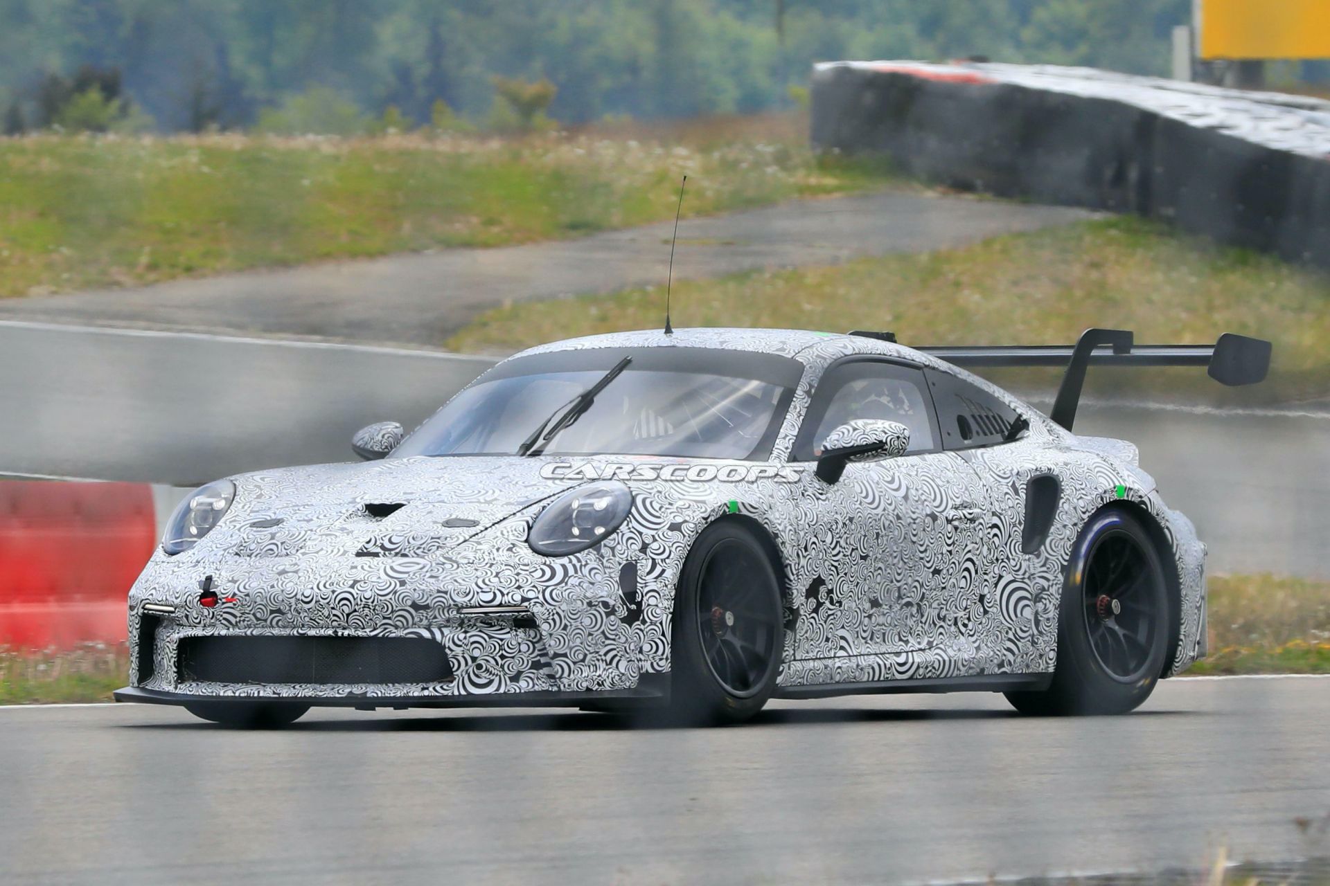 992-Based 2021 Porsche 911 GT3 R Racer Makes Spy Debut At The Nürburgring