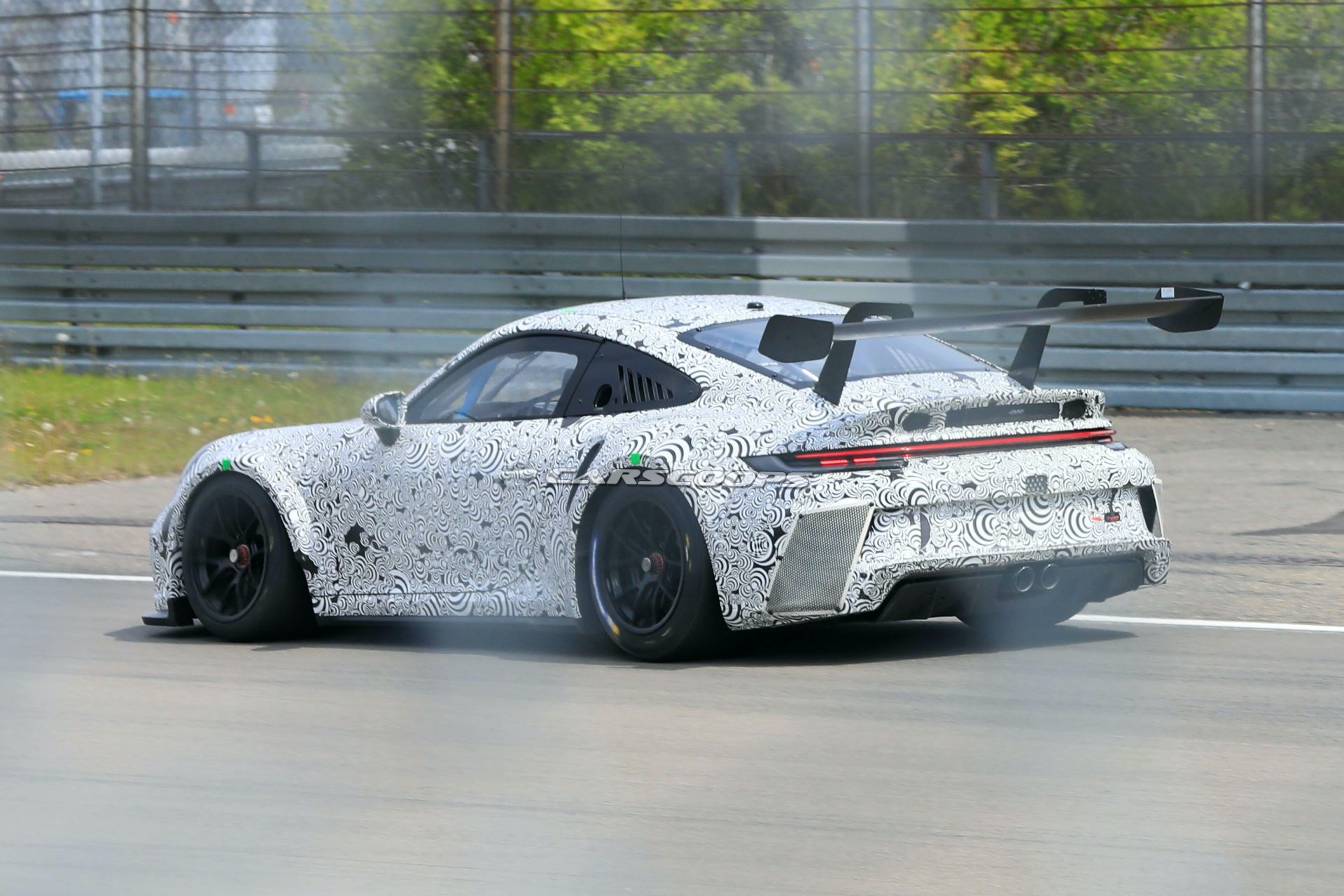 992-Based 2021 Porsche 911 GT3 R Racer Makes Spy Debut At The Nürburgring