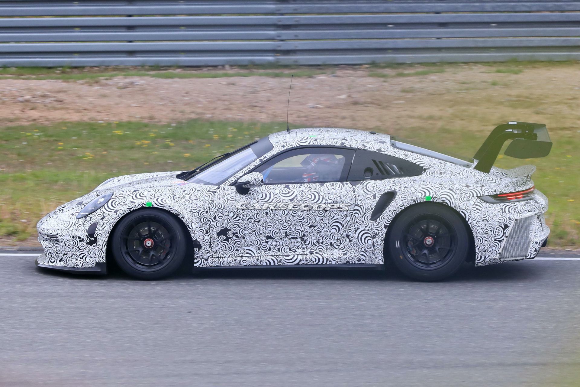 992-Based 2021 Porsche 911 GT3 R Racer Makes Spy Debut At The Nürburgring