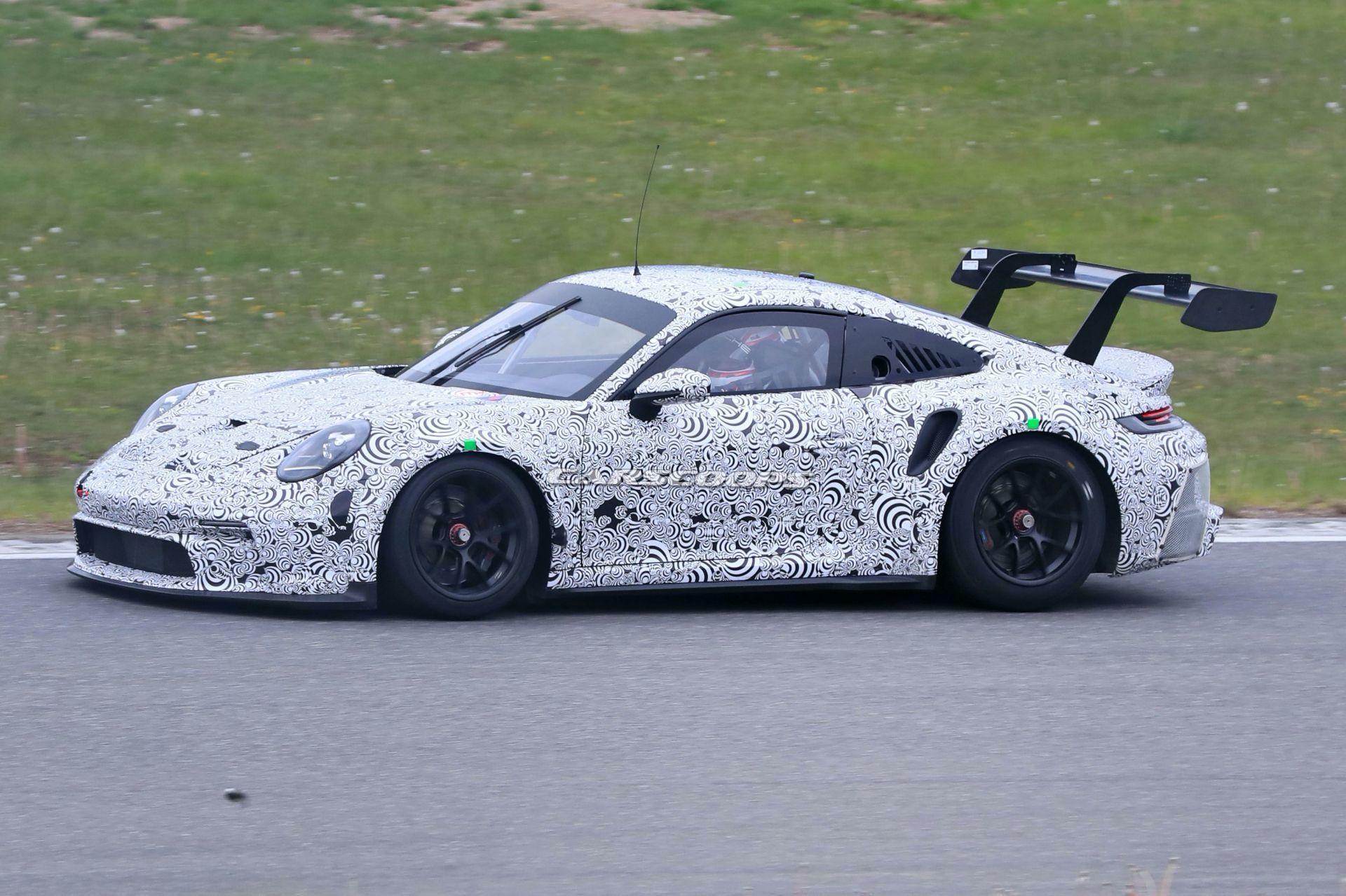 992-Based 2021 Porsche 911 GT3 R Racer Makes Spy Debut At The Nürburgring