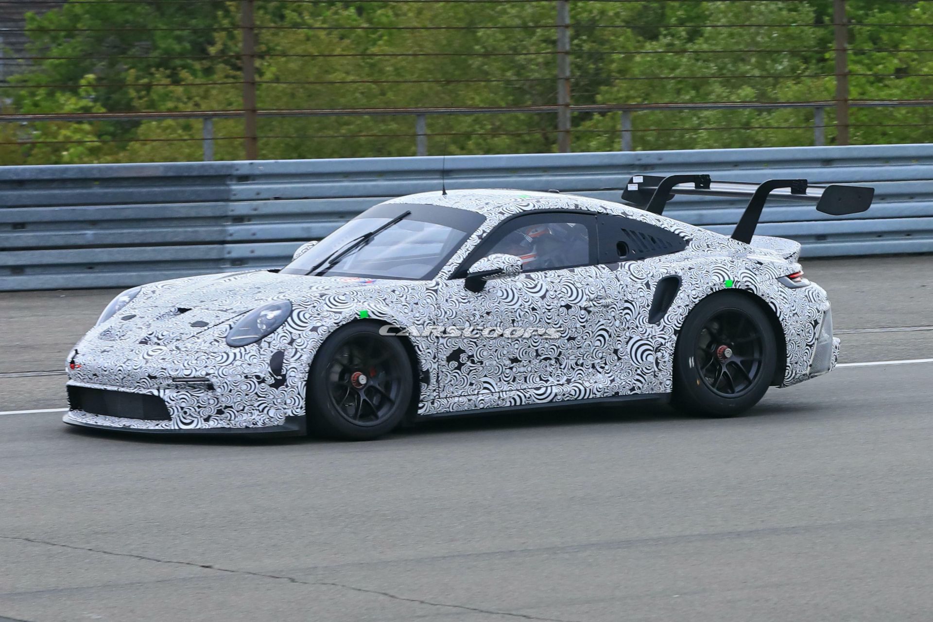 992-Based 2021 Porsche 911 GT3 R Racer Makes Spy Debut At The Nürburgring