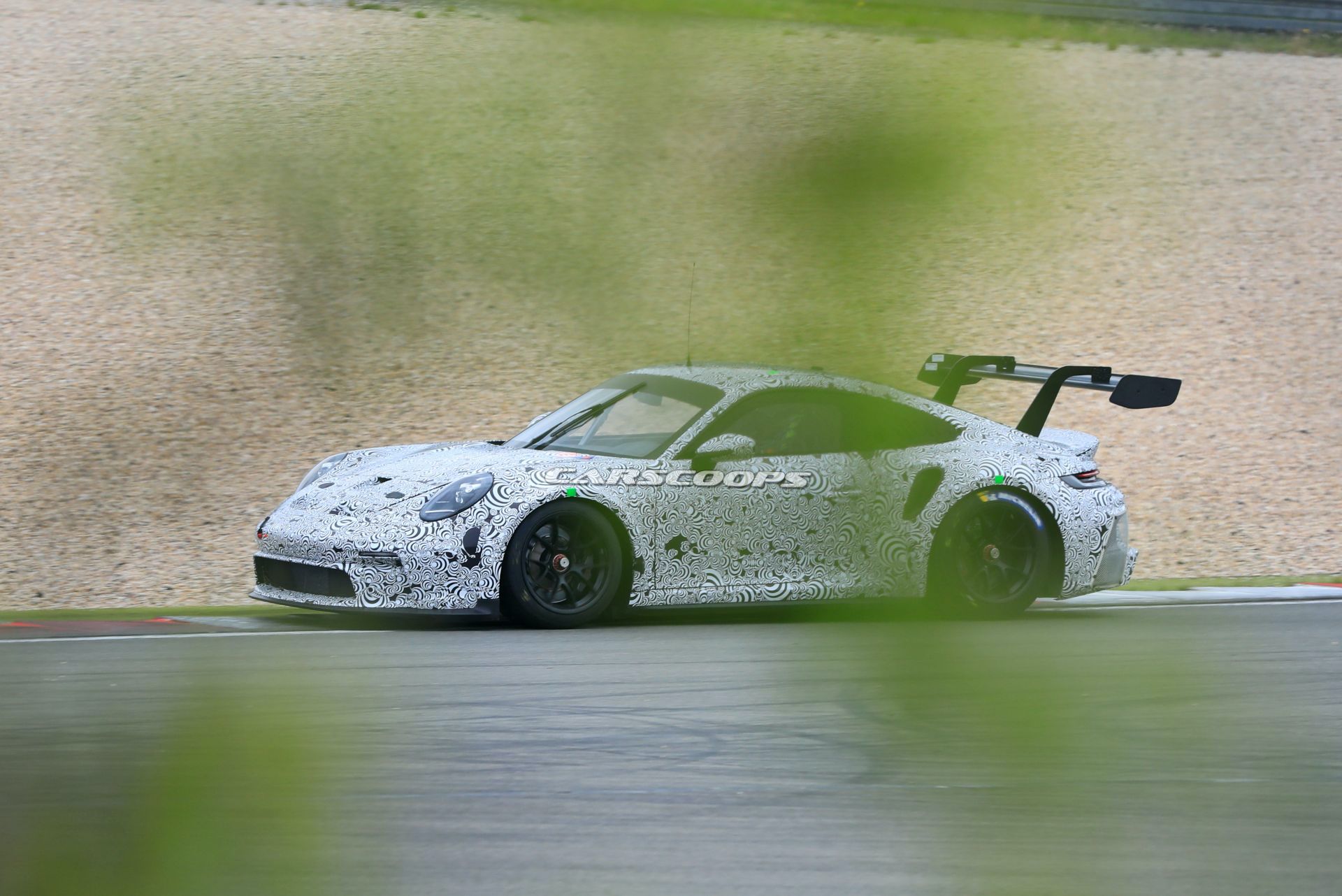 992-Based 2021 Porsche 911 GT3 R Racer Makes Spy Debut At The Nürburgring
