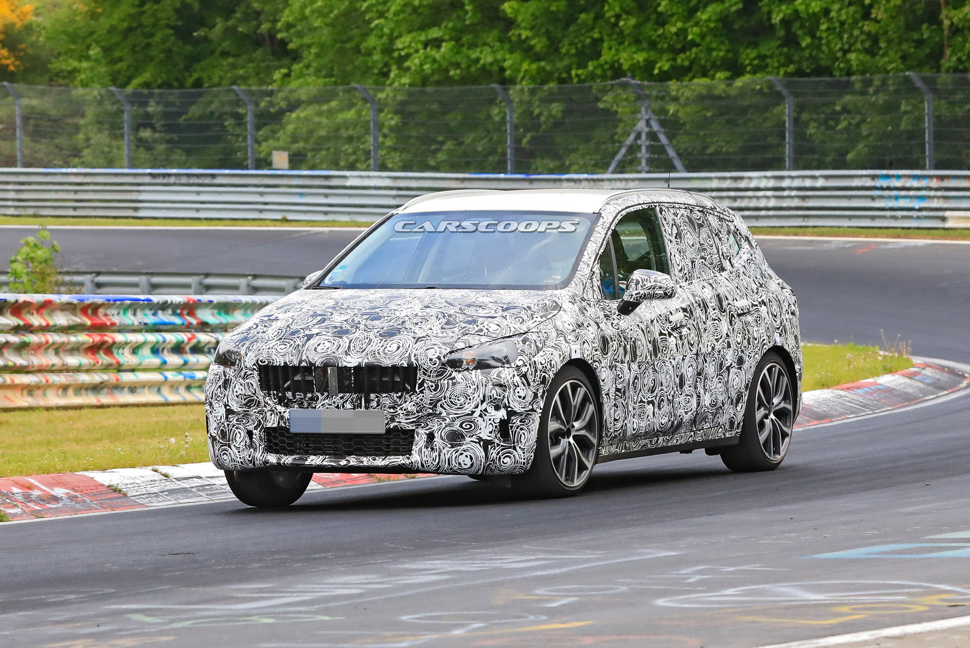 BMW Is Honing The New 2-Series Active Tourer Minivan On The ‘Ring
