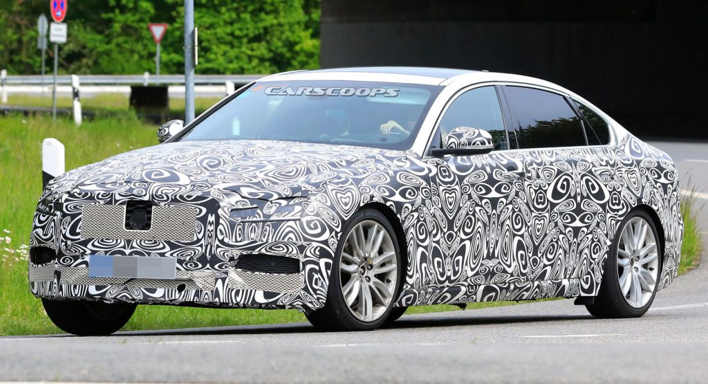  2021 Jaguar XF L Makes Spy Debut With Extra Space For Rear Occupants