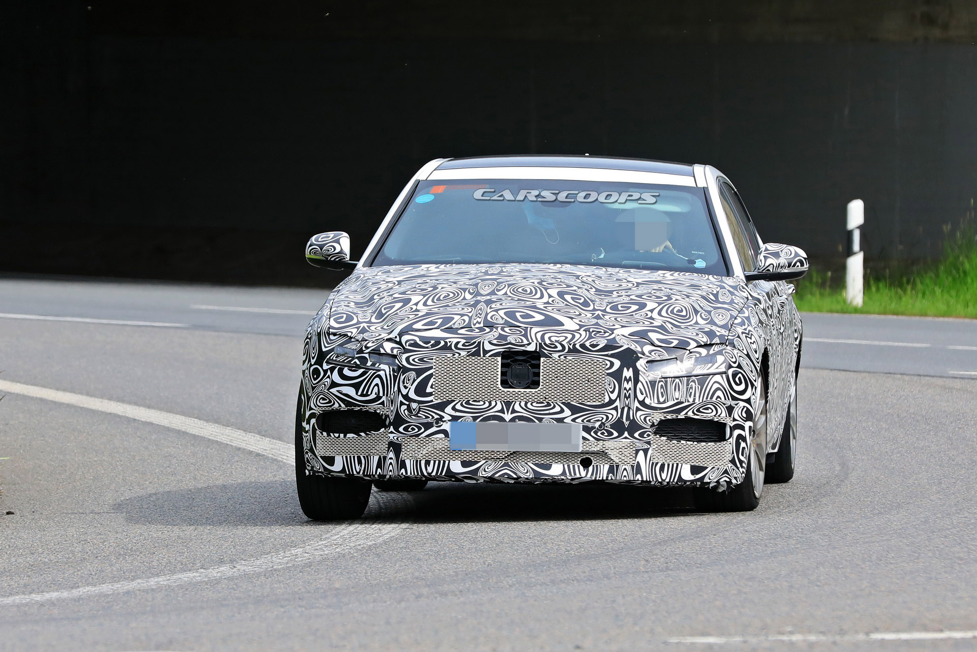 2021 Jaguar XF L Makes Spy Debut With Extra Space For Rear Occupants