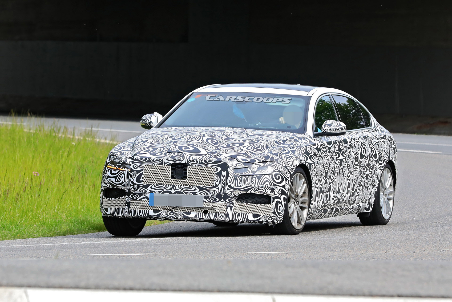 2021 Jaguar XF L Makes Spy Debut With Extra Space For Rear Occupants