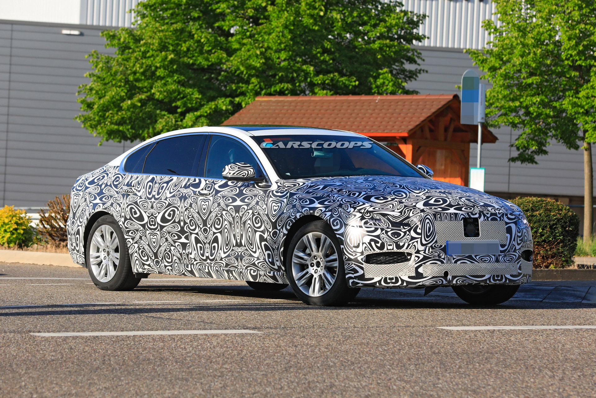 2021 Jaguar XF L Makes Spy Debut With Extra Space For Rear Occupants