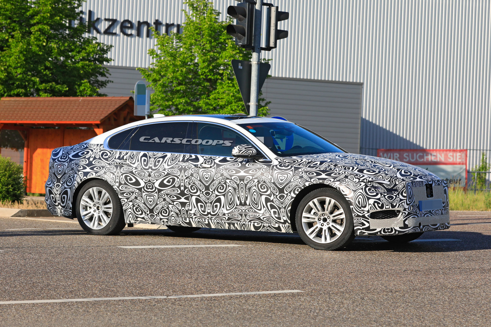 2021 Jaguar XF L Makes Spy Debut With Extra Space For Rear Occupants