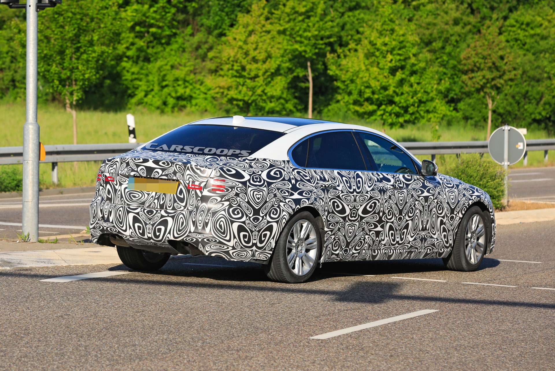 2021 Jaguar XF L Makes Spy Debut With Extra Space For Rear Occupants