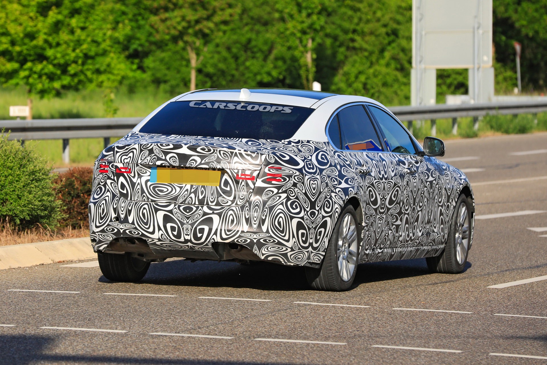 2021 Jaguar XF L Makes Spy Debut With Extra Space For Rear Occupants