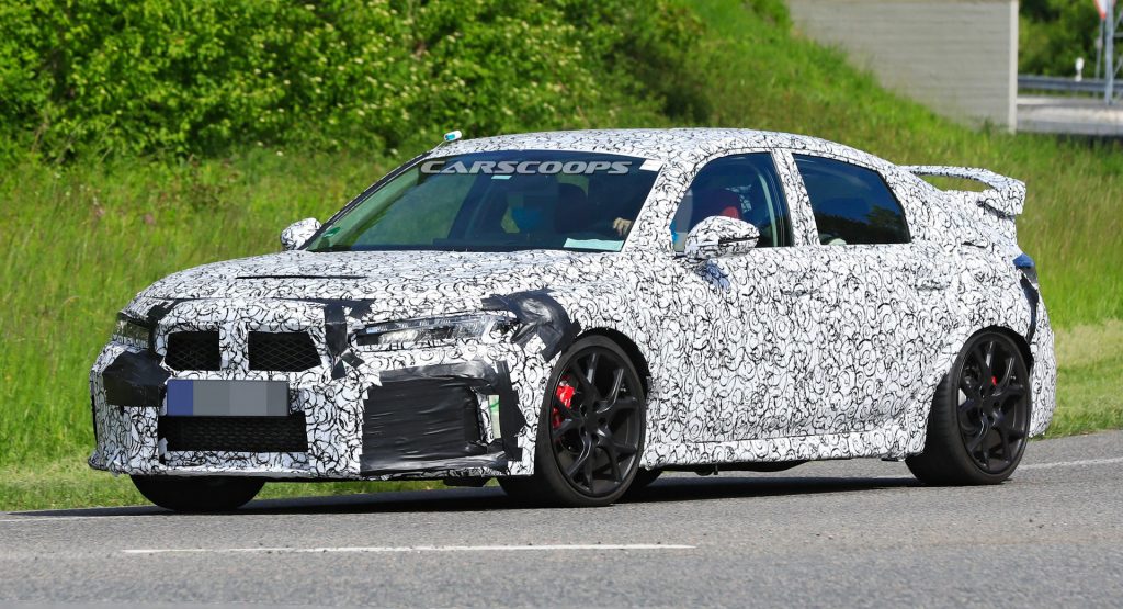  All-New 2022 Honda Civic Type R Makes Spy Debut With Softer Lines, Similar Massive Wing