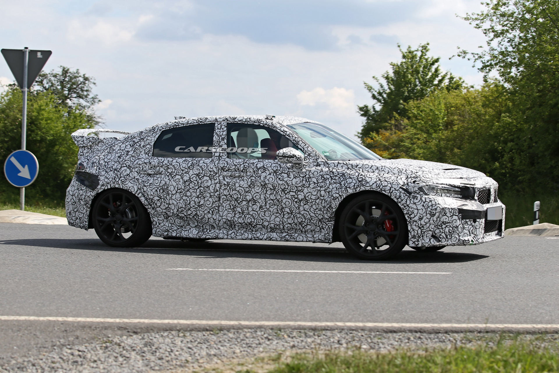 All-New 2022 Honda Civic Type R Makes Spy Debut With Softer Lines, Similar Massive Wing