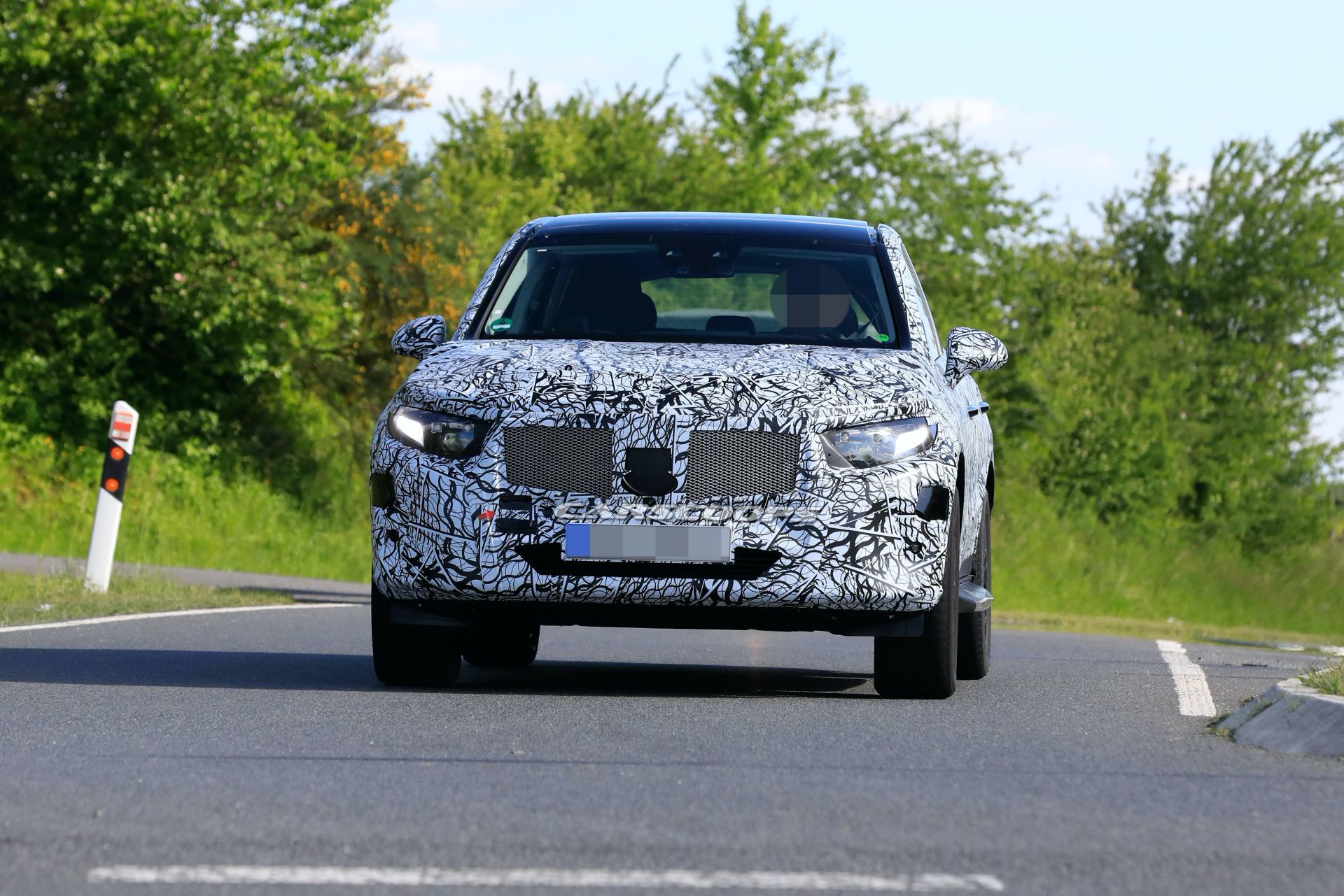 All-New 2022 Mercedes GLC Looks Longer And Flatter In First Spy Shots