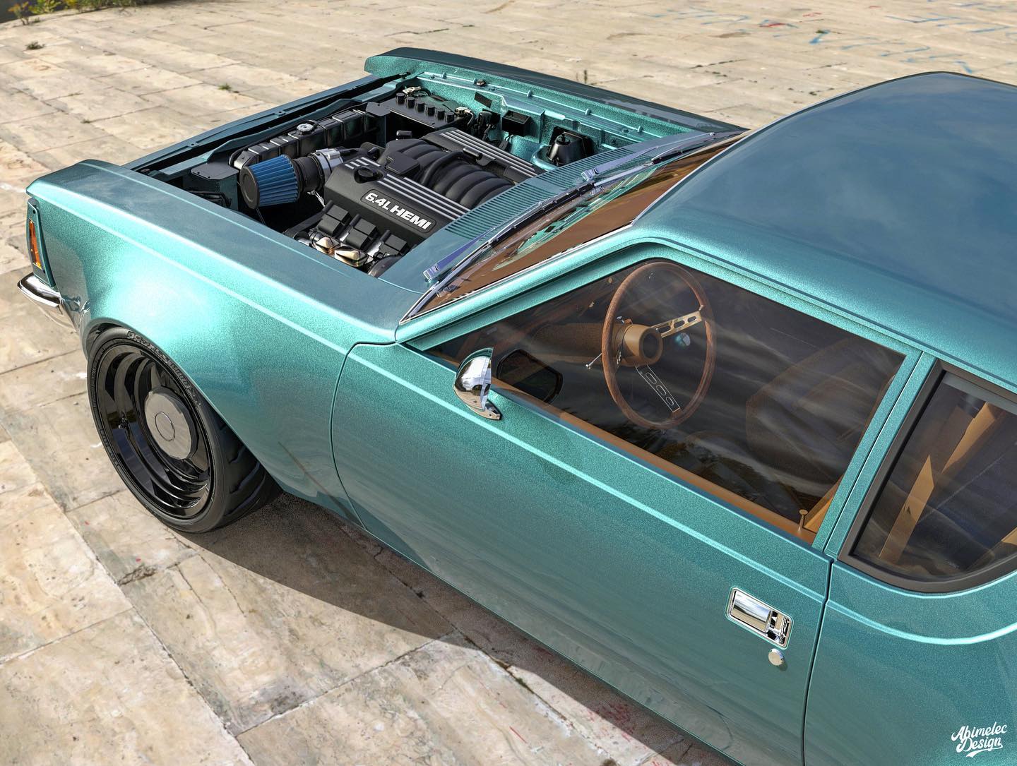 Imaginary AMC Gremlin Restomod Looks Infinitely Better With A Shorter Front Overhang