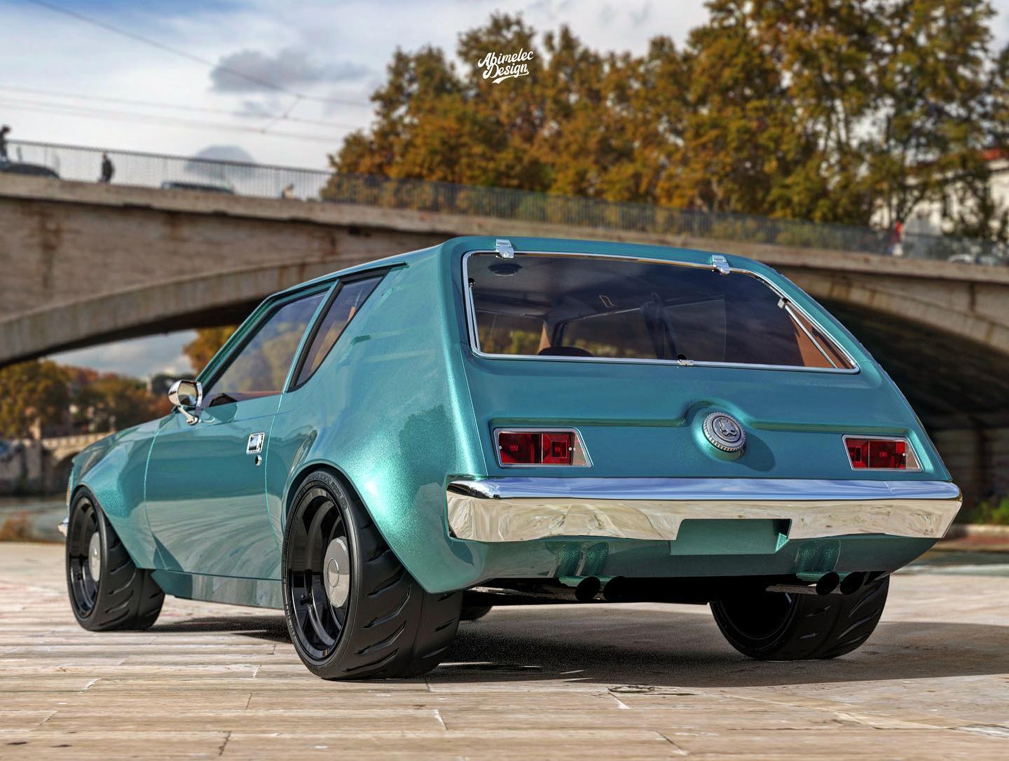 Imaginary AMC Gremlin Restomod Looks Infinitely Better With A Shorter Front Overhang