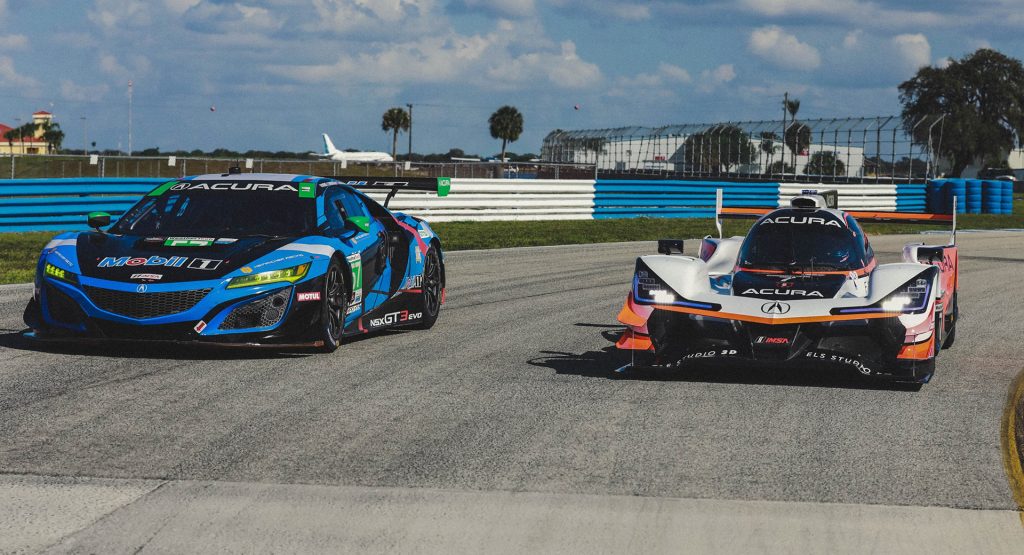  Acura Drivers Test Out ARX-05 Prototype And NSX GT3 Evo