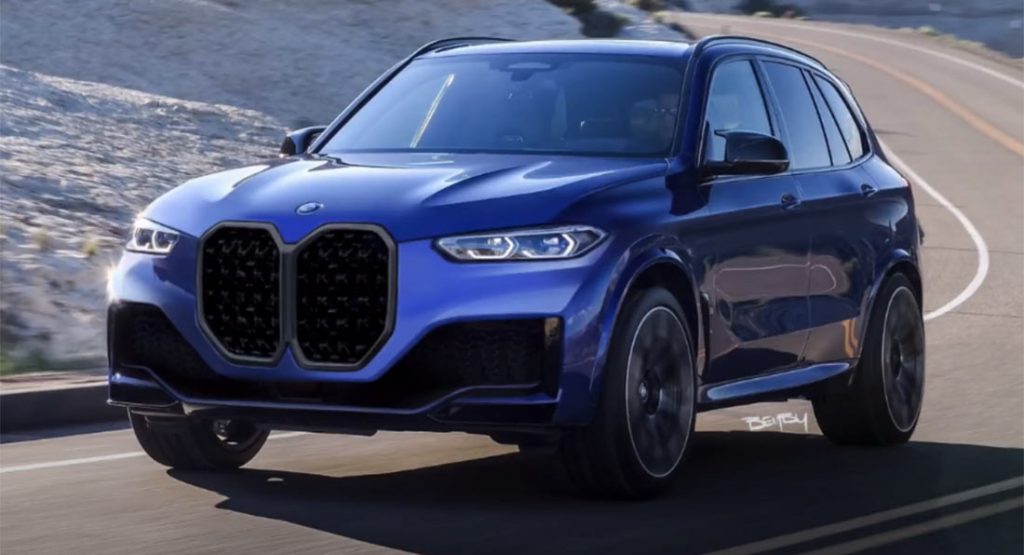  What Would The Next 2024 BMW X5 Look Like With A Huge Double Coffin Grille?