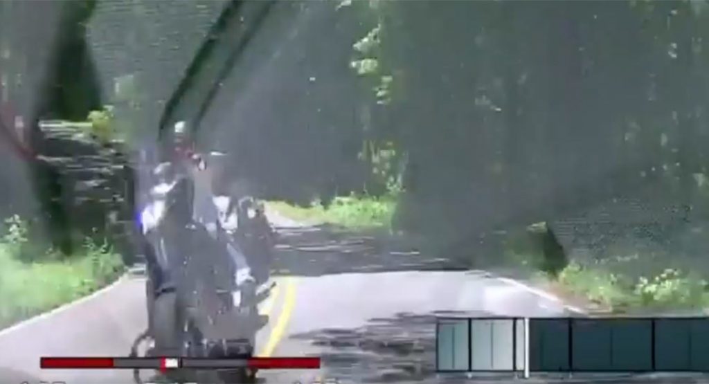 Motorcyclist Clips 2020 Corvette C8, Data Recorder Proves Who Was At Fault