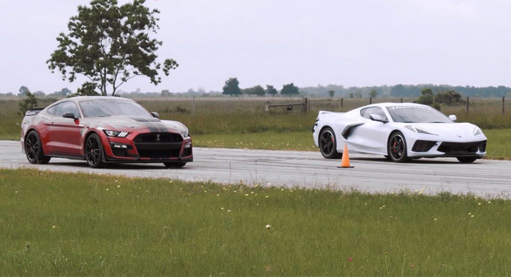  How Does The 495 HP 2020 Corvette Fare Against A 760 HP Mustang Shelby GT500?
