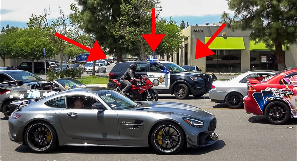  Californian Car Enthusiasts Just Want To Meet Up, Police Prefer Social Distancing