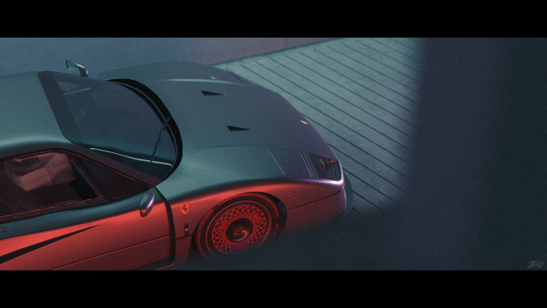 Artist Re-Imagines The Sultan Of Brunei Owned One-Off Ferrari F40