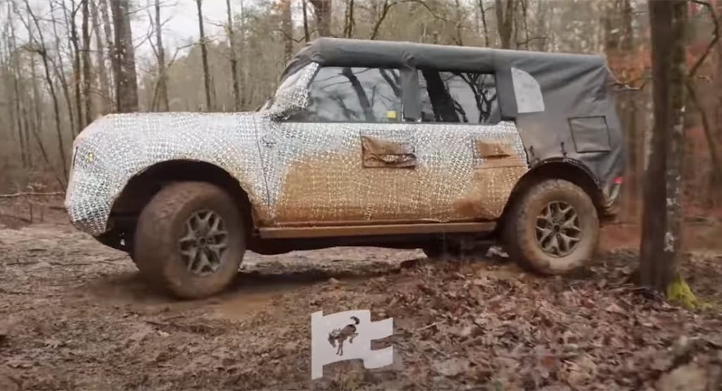 Watch The 2021 Ford Bronco Pushed To Its Limits Along Muddy Off-Road Trail