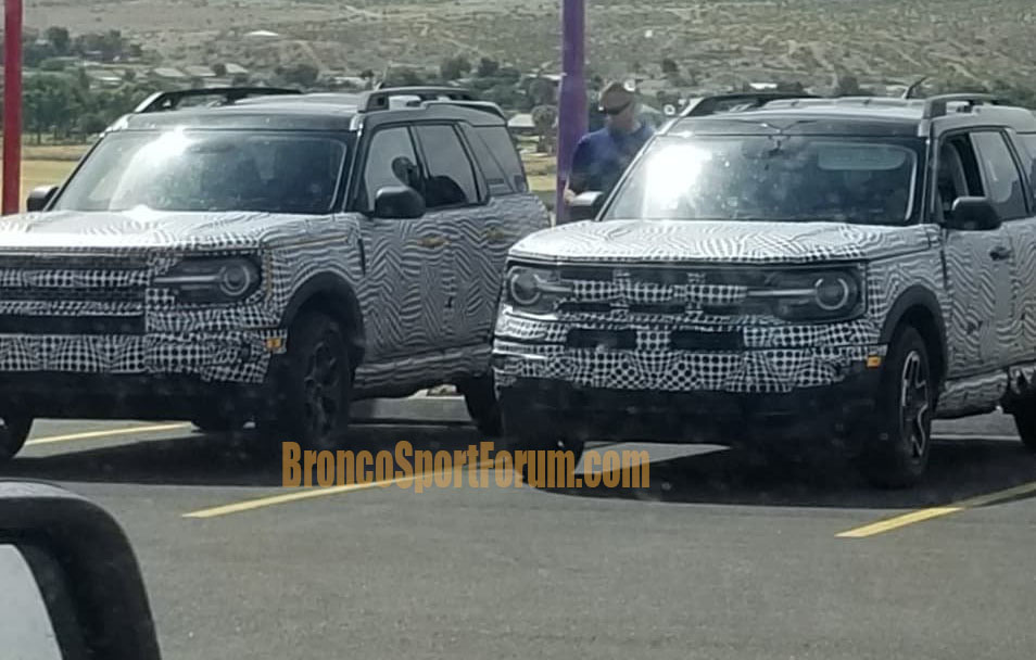 2021 Ford Bronco Sport Scooped With Different Grille Designs And Orange Paint