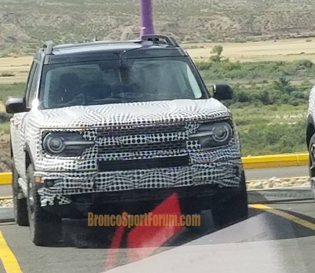 2021 Ford Bronco Sport Scooped With Different Grille Designs And Orange Paint