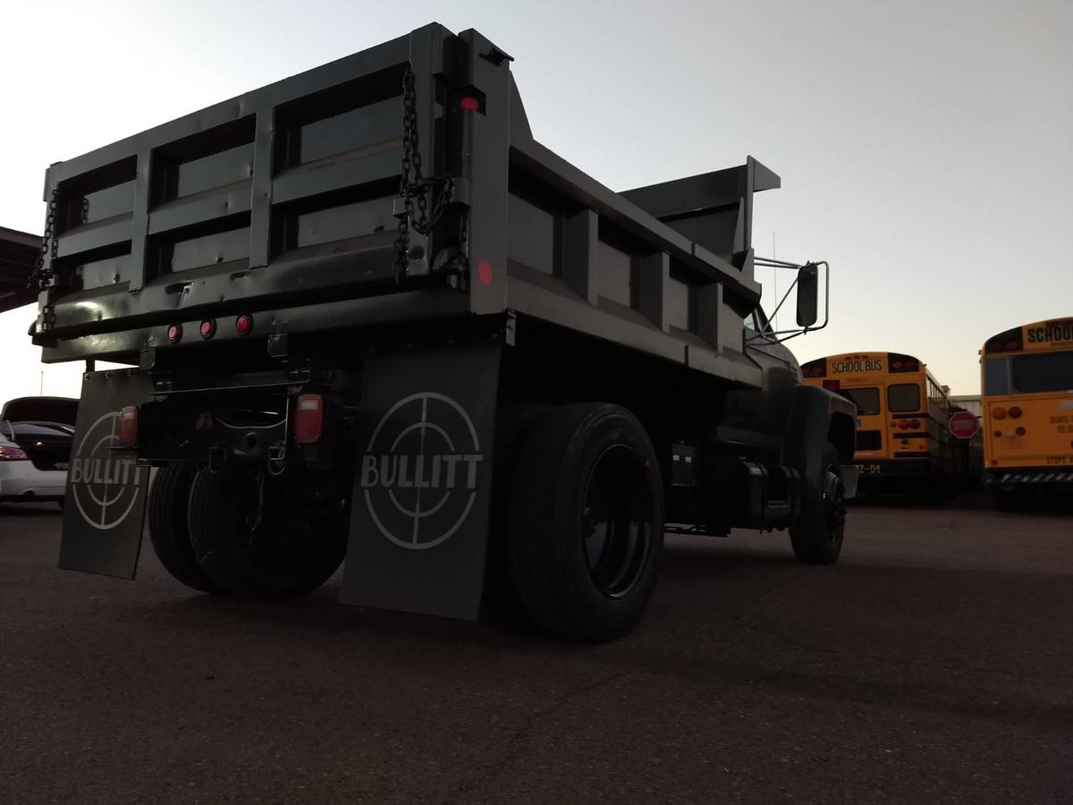 Genius Or Trash? There’s A ‘Bullitt Mustang’ Ford F700 Dump Truck For Sale
