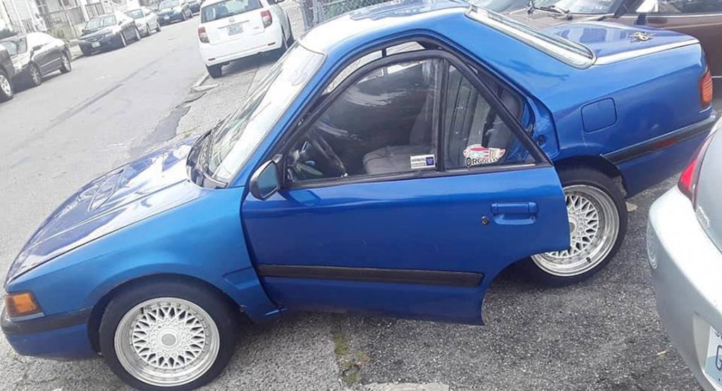  Miniaturized Two-Door Mazda Protege Is Real And For Sale In The States