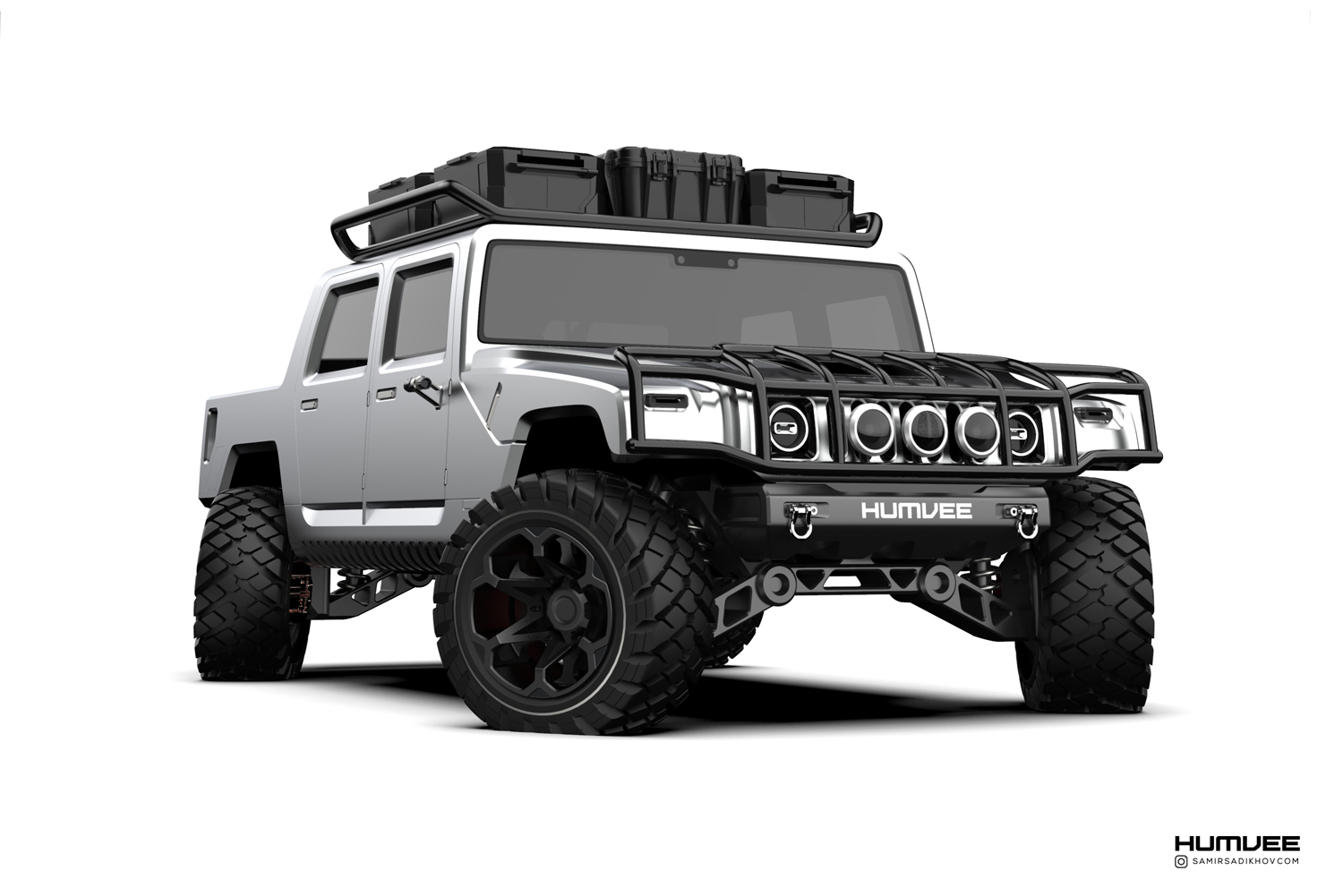 What Would A Modern 2025 Hummer H1 Look Like? Pro Car Designer Answers