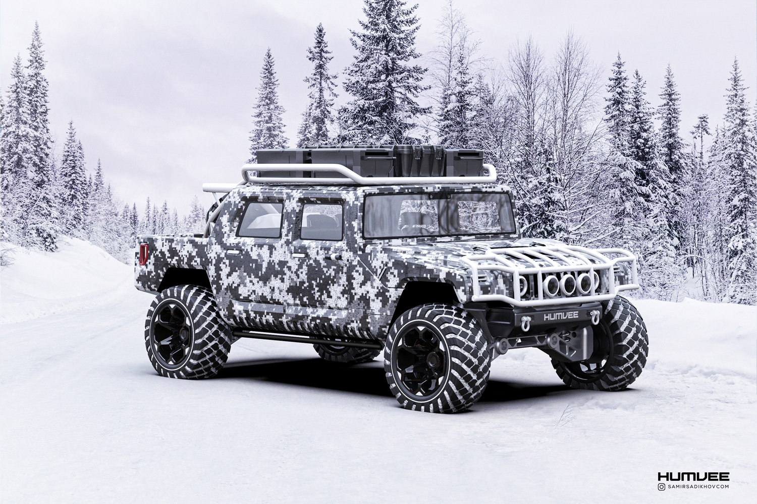 What Would A Modern 2025 Hummer H1 Look Like? Pro Car Designer Answers
