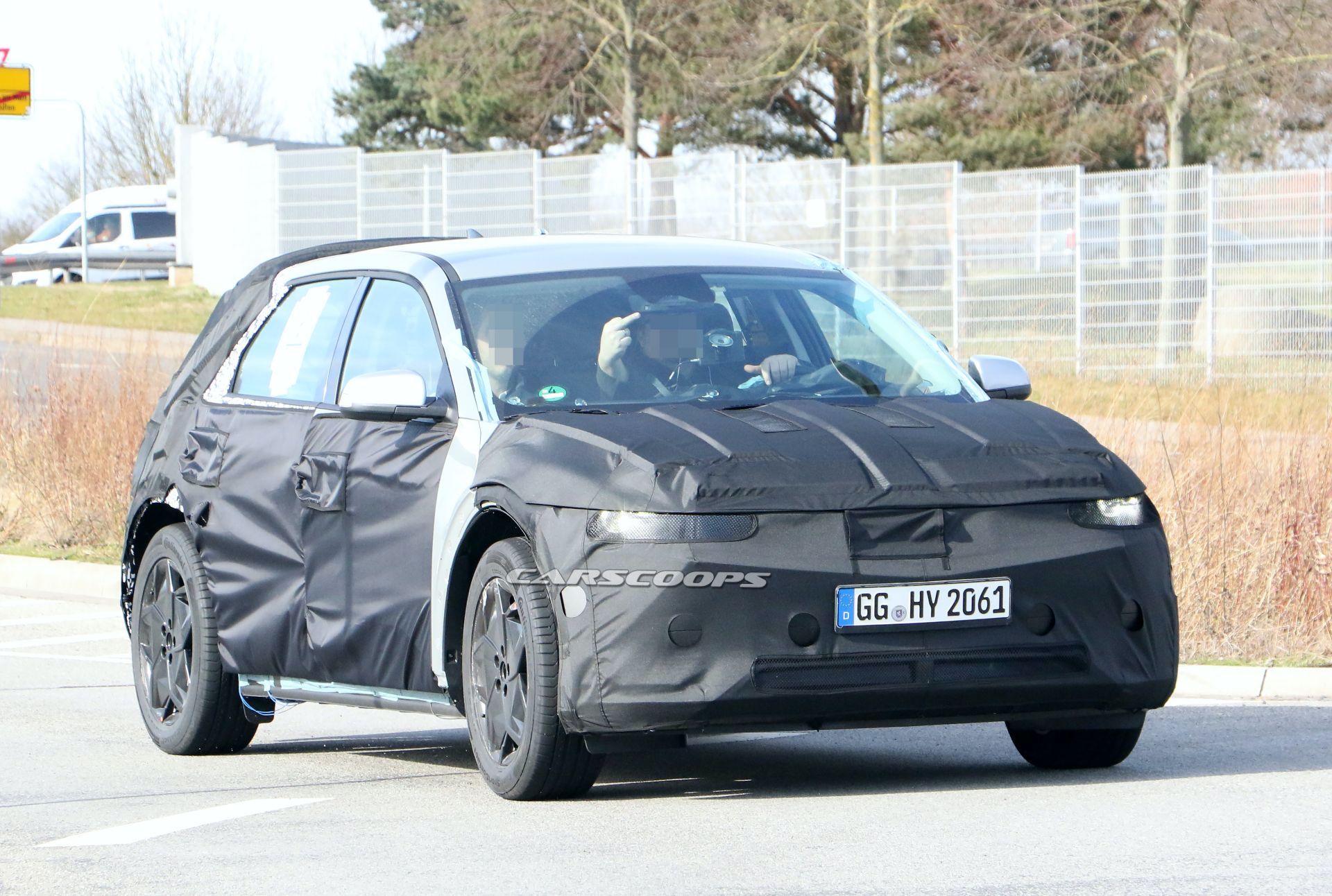 2021 Hyundai 45 EV Spotted Again With A More Revealing Camouflage Setup