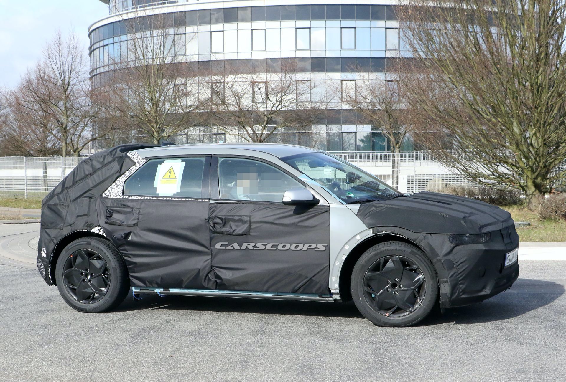 2021 Hyundai 45 EV Spotted Again With A More Revealing Camouflage Setup