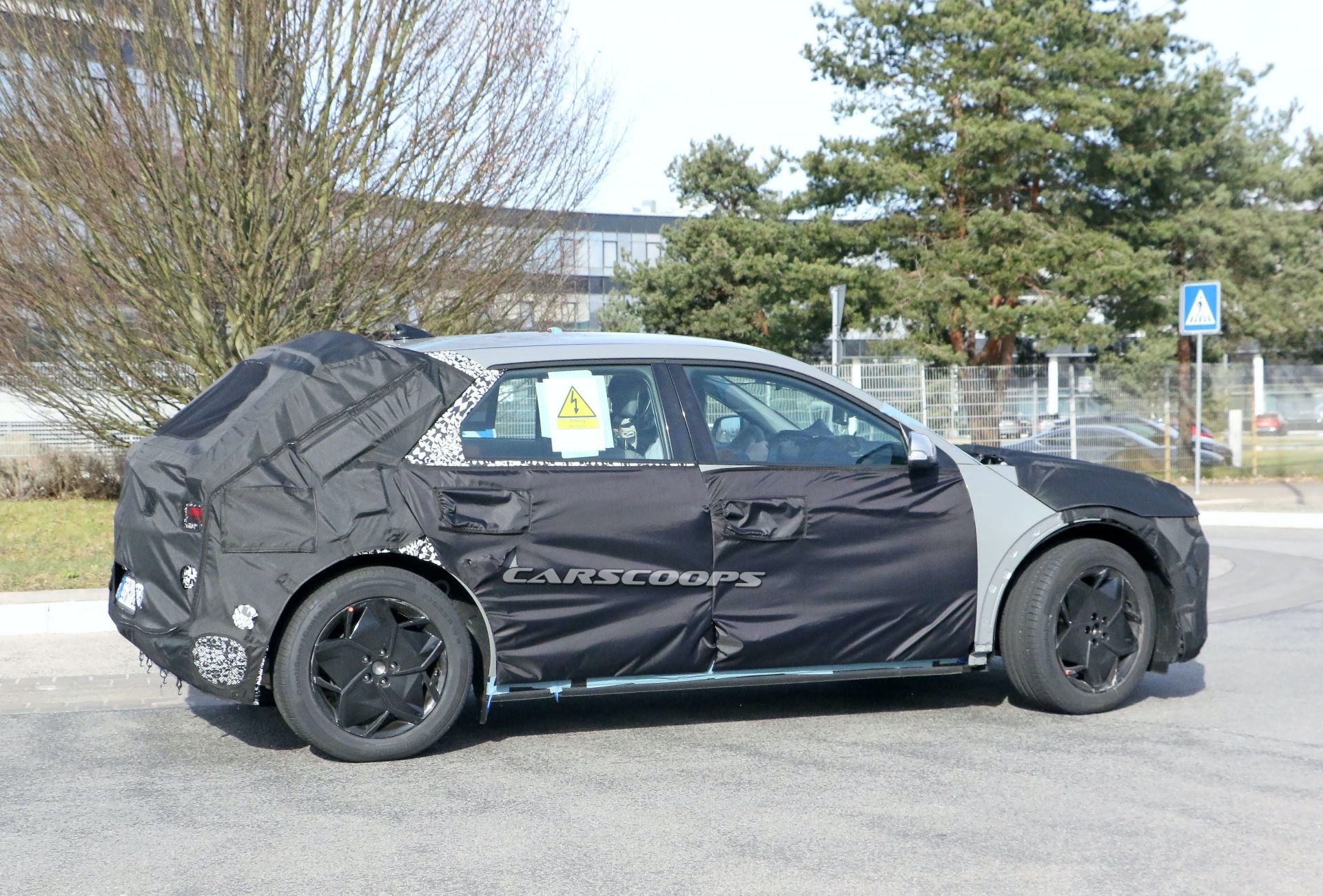 2021 Hyundai 45 EV Spotted Again With A More Revealing Camouflage Setup