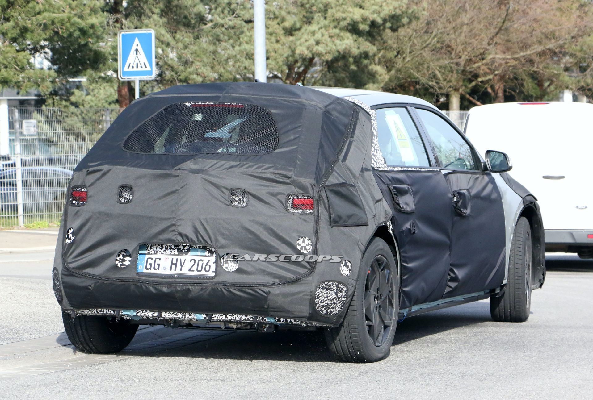 2021 Hyundai 45 EV Spotted Again With A More Revealing Camouflage Setup