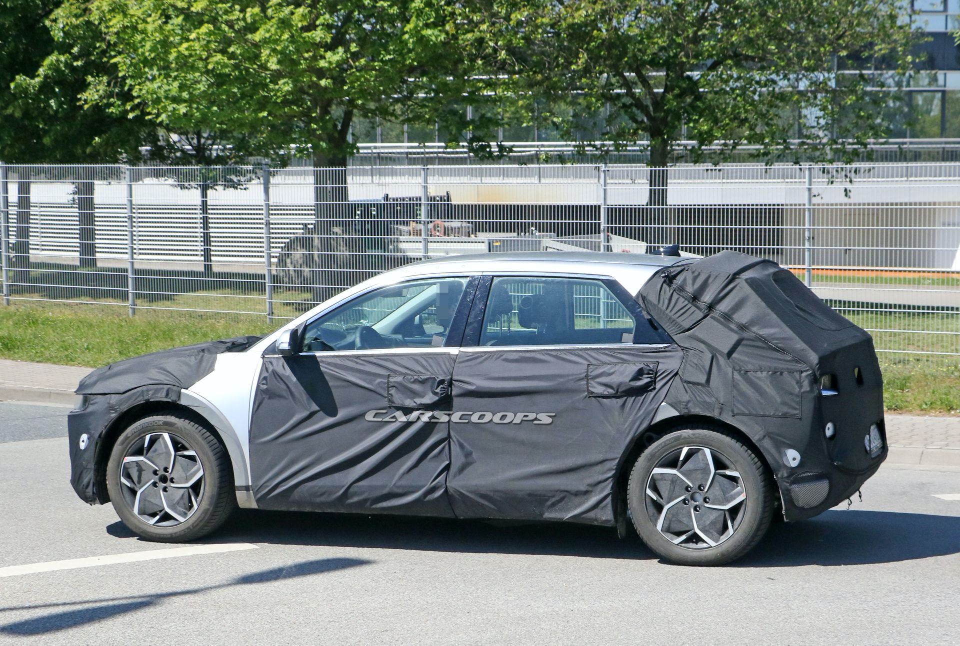 2021 Hyundai 45 EV Spotted Again With A More Revealing Camouflage Setup