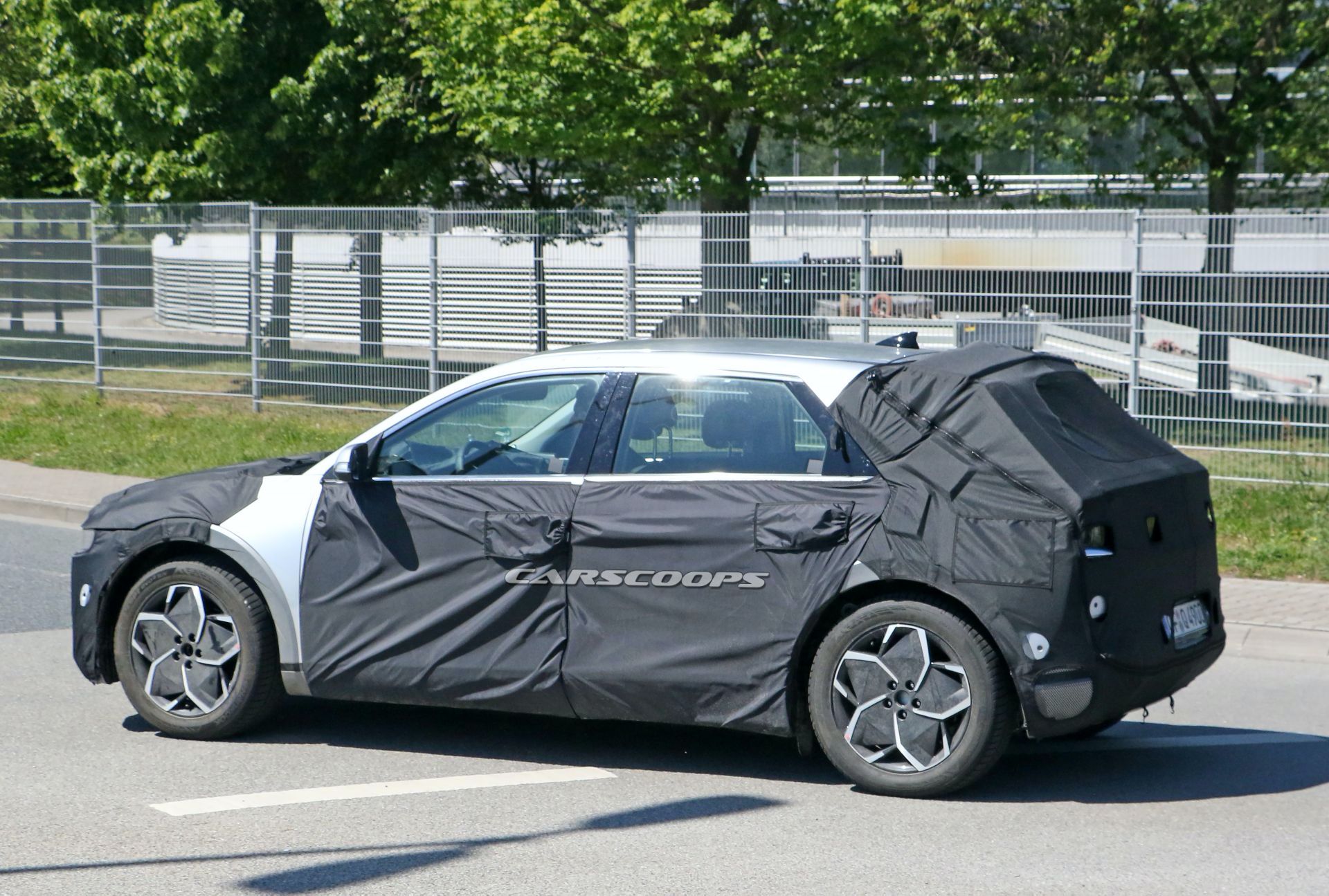 2021 Hyundai 45 EV Spotted Again With A More Revealing Camouflage Setup