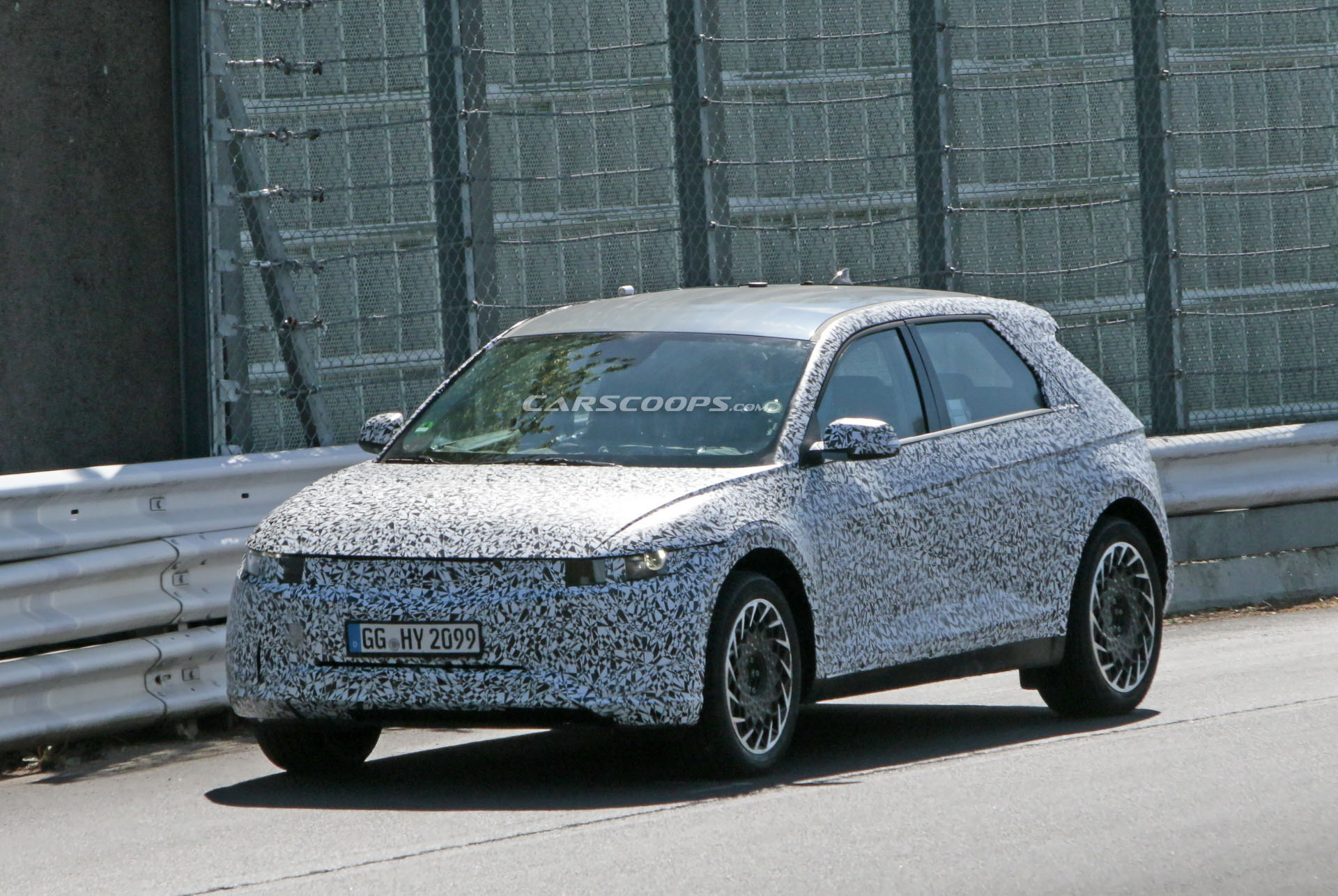 New Spy Photos Of The 2021 Hyundai 45 Retro Electric Compact Crossover