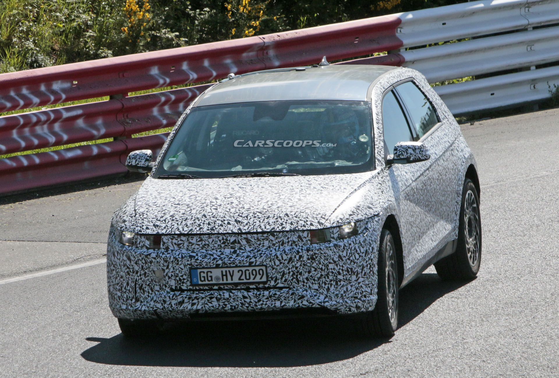 New Spy Photos Of The 2021 Hyundai 45 Retro Electric Compact Crossover