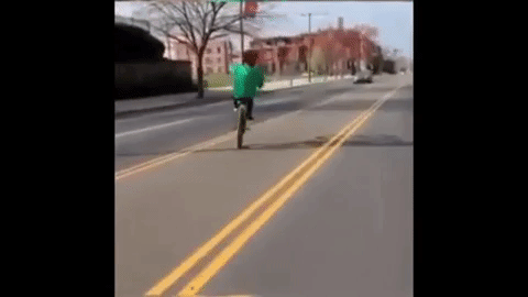 Idiots on bikes