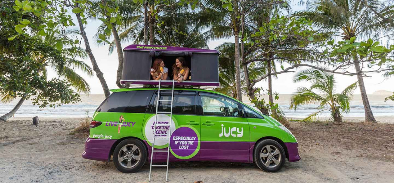 juicy van rental