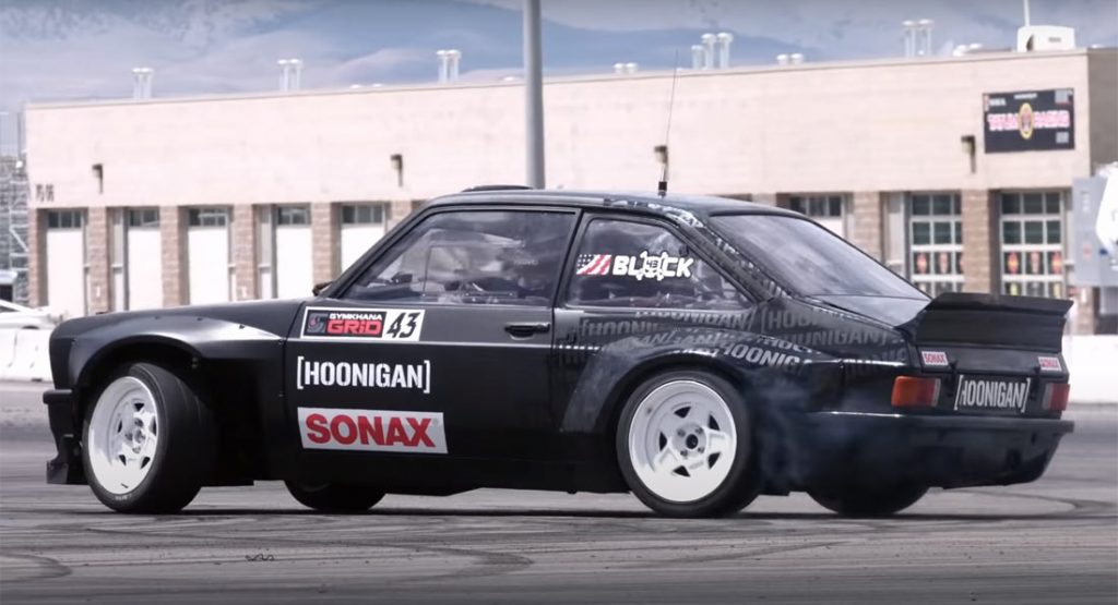  Ken Block Shows His 13 Year-Old Daughter How To Slide A 355 HP Ford Escort