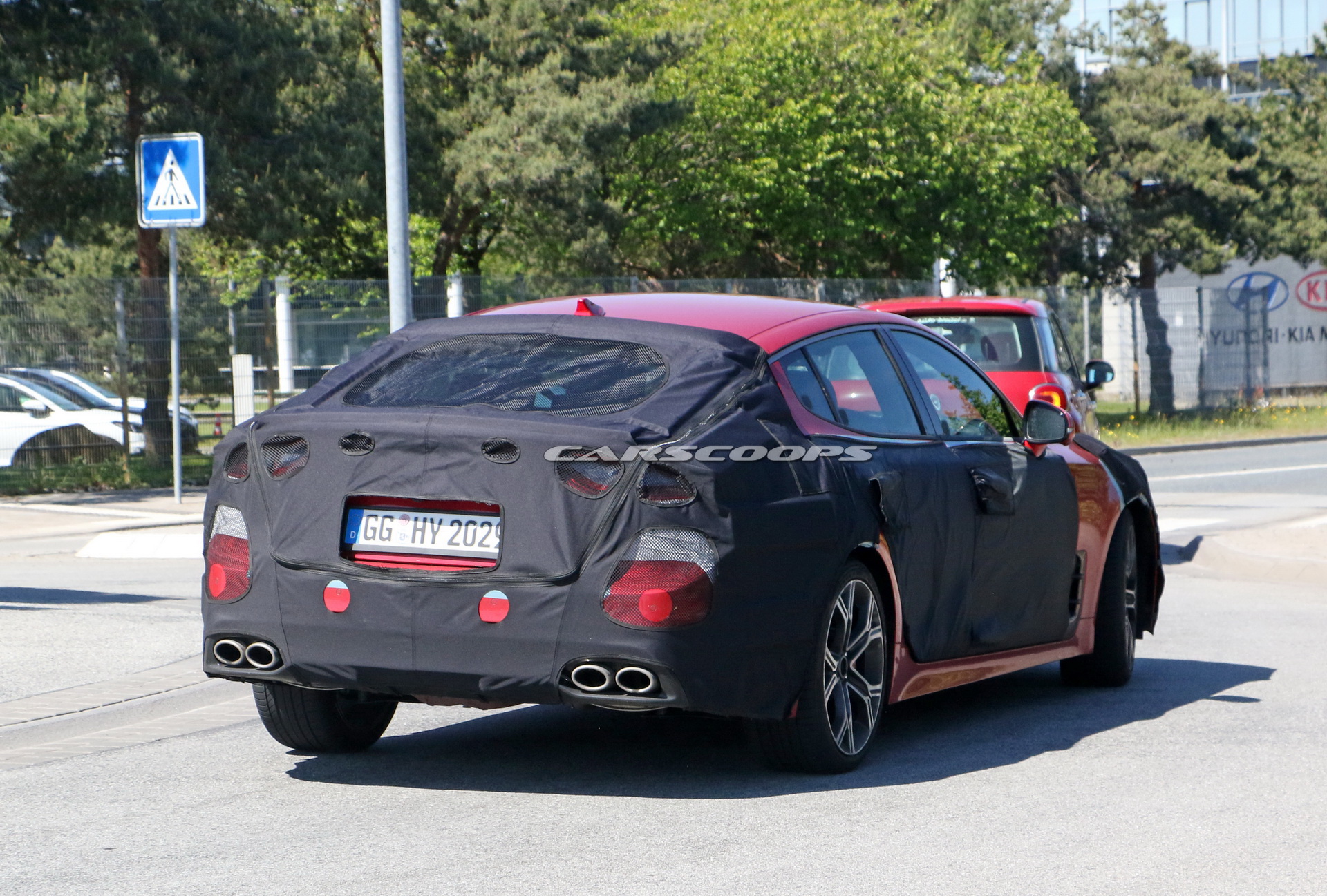 2021 Kia Stinger Facelift Tries To Hide Small Styling Changes Under Heavy Camo